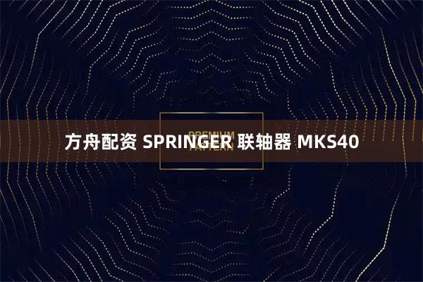 方舟配资 SPRINGER 联轴器 MKS40
